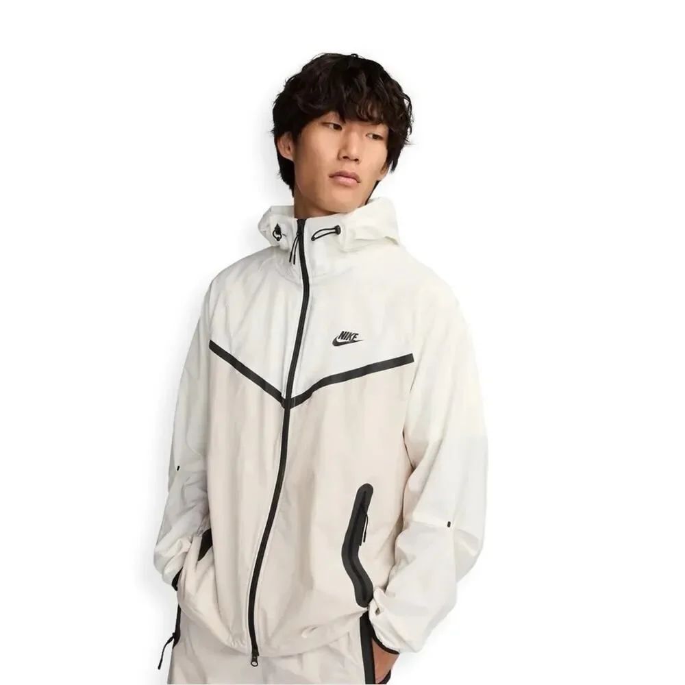 Nike Tech Woven Jacket Full Zip Hooded HM7151-104 Orewood Men's Size Small NWT